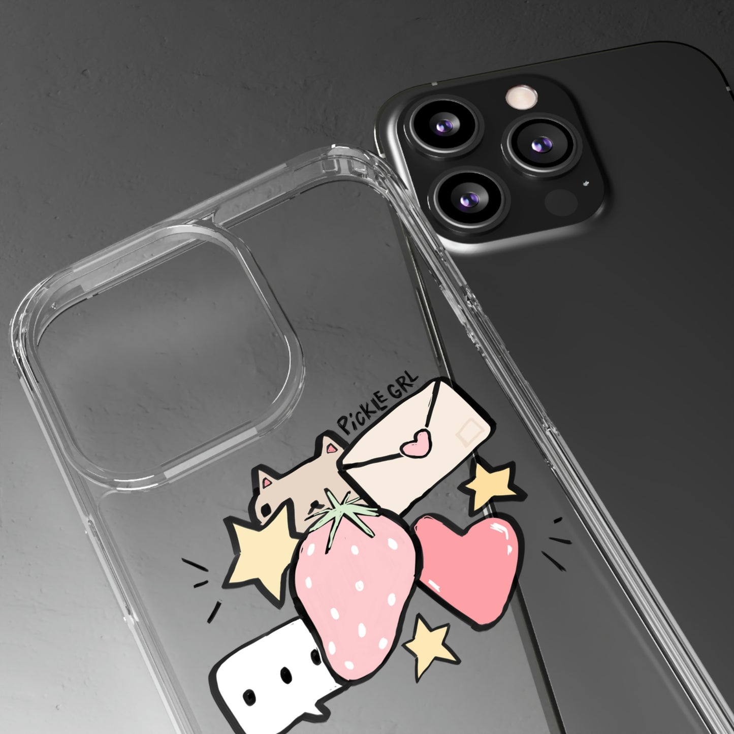 doodle clear case