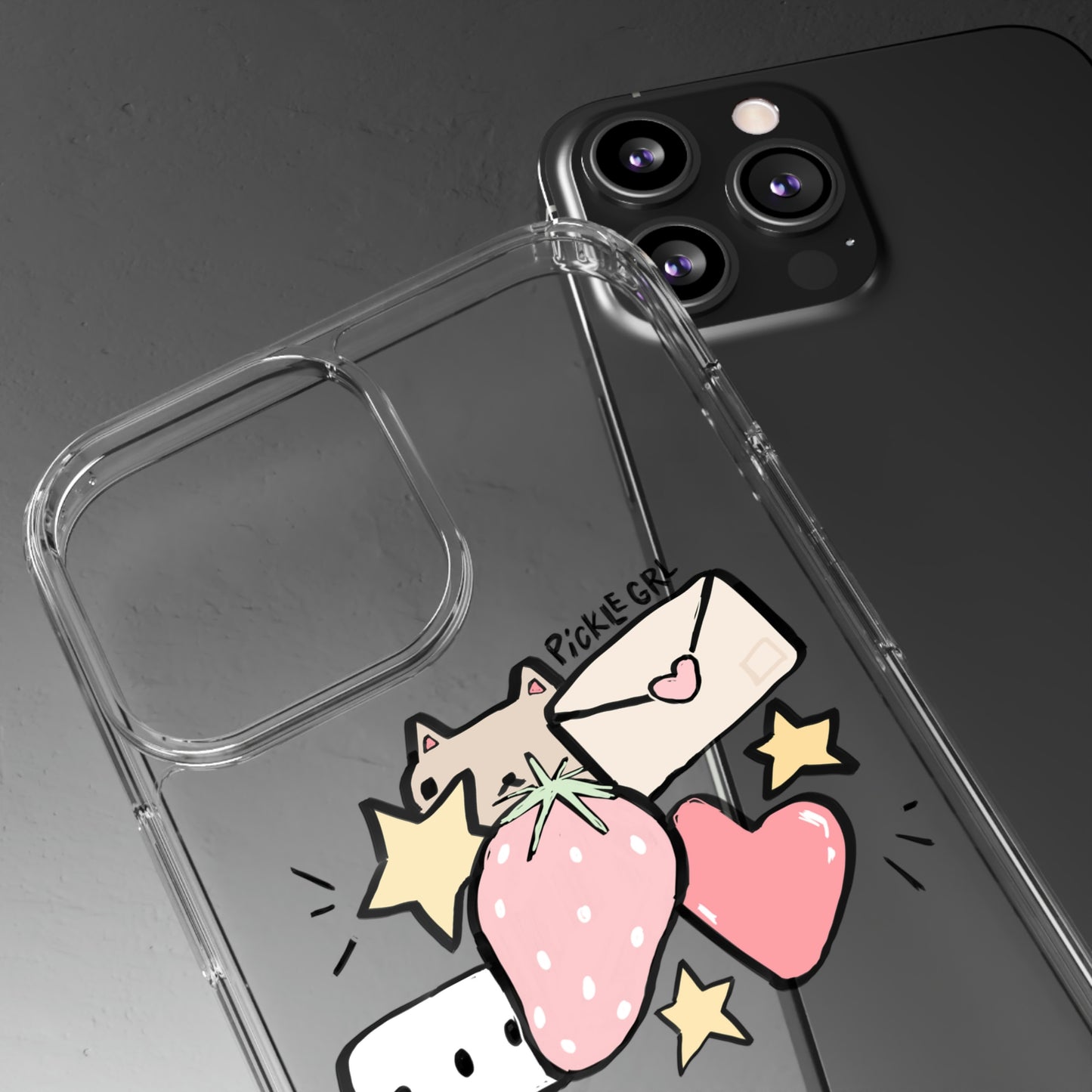 doodle clear case