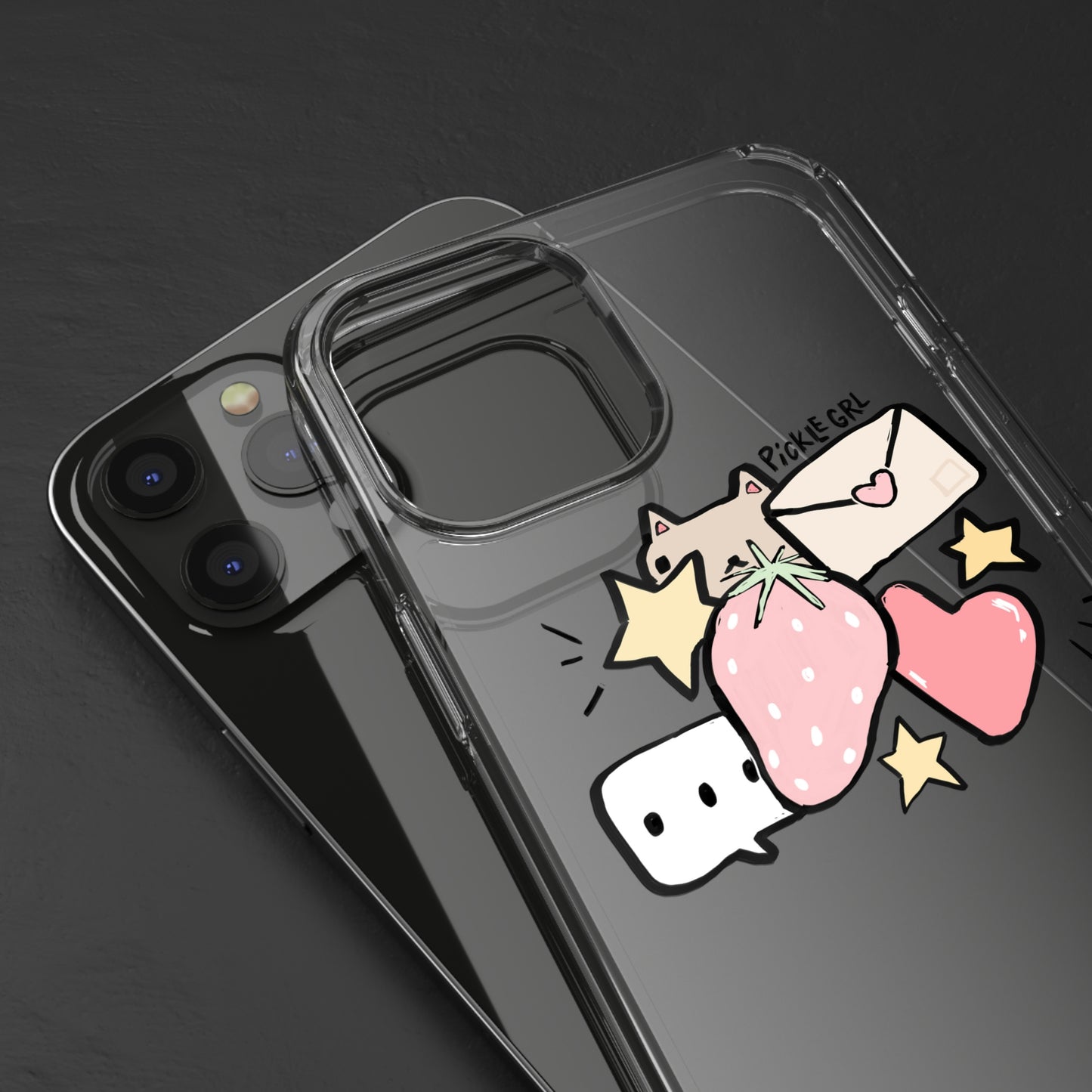 doodle clear case