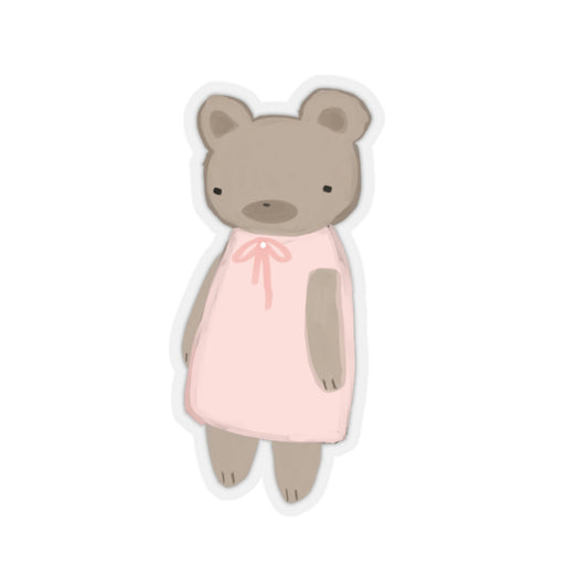 pink bear sticker