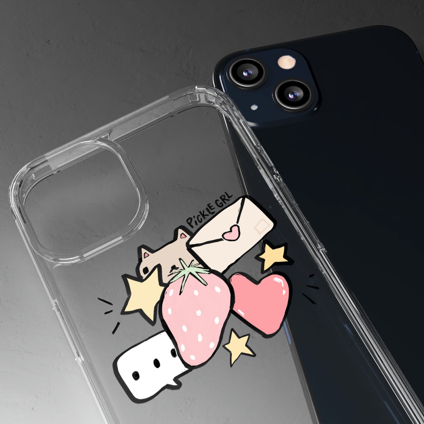 doodle clear case