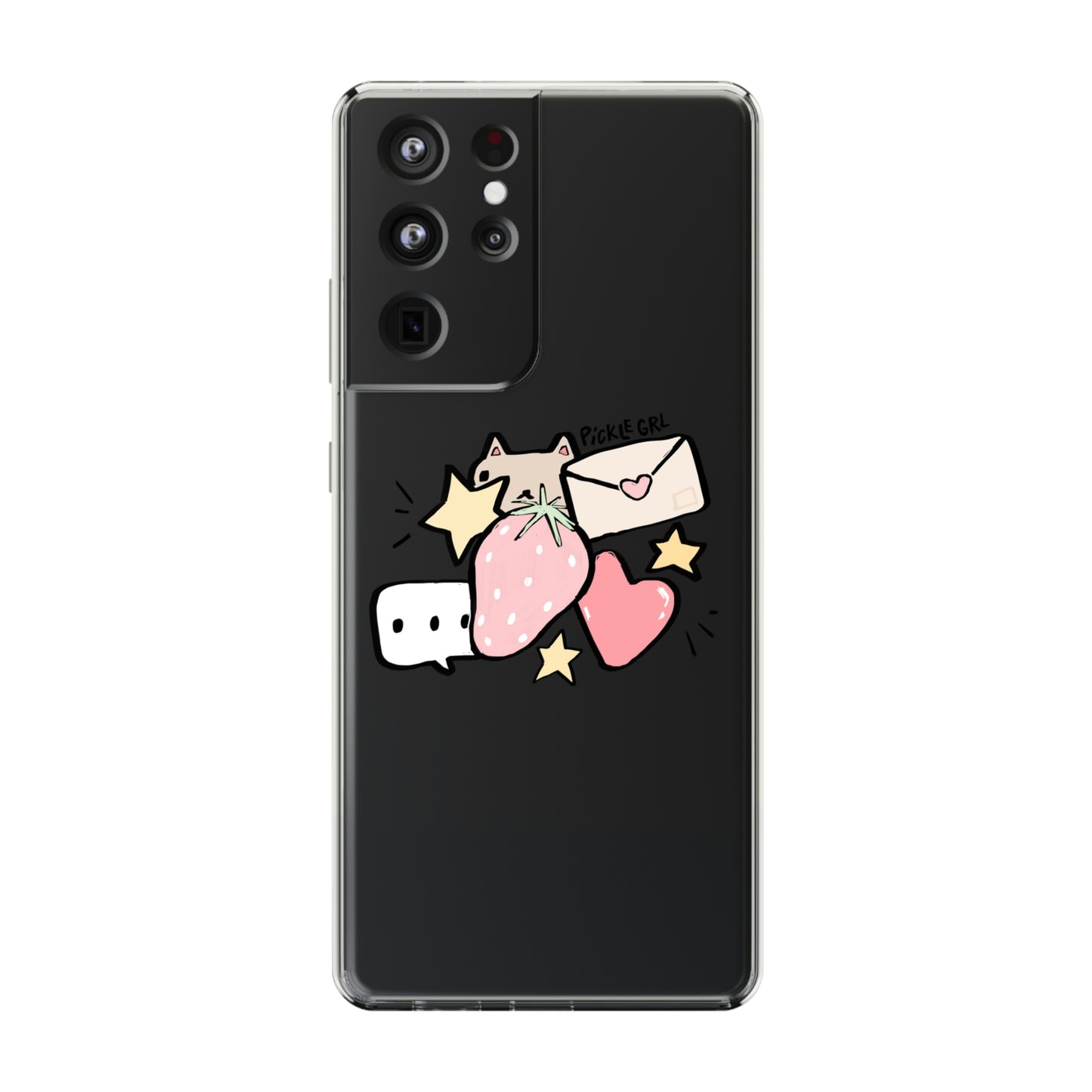 doodle clear case