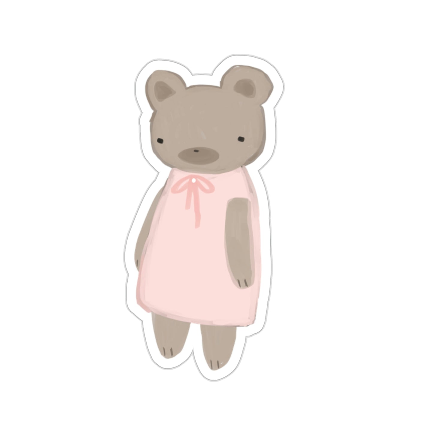 pink bear sticker