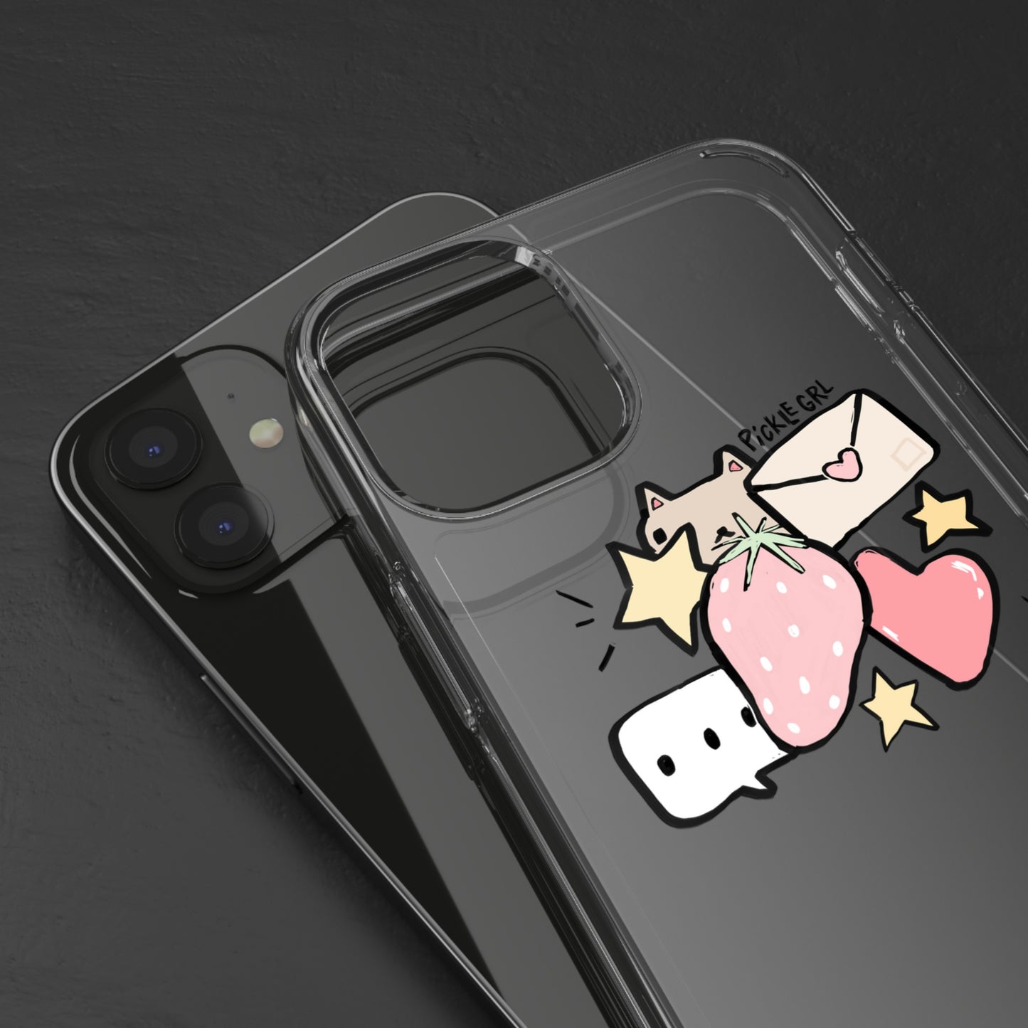 doodle clear case