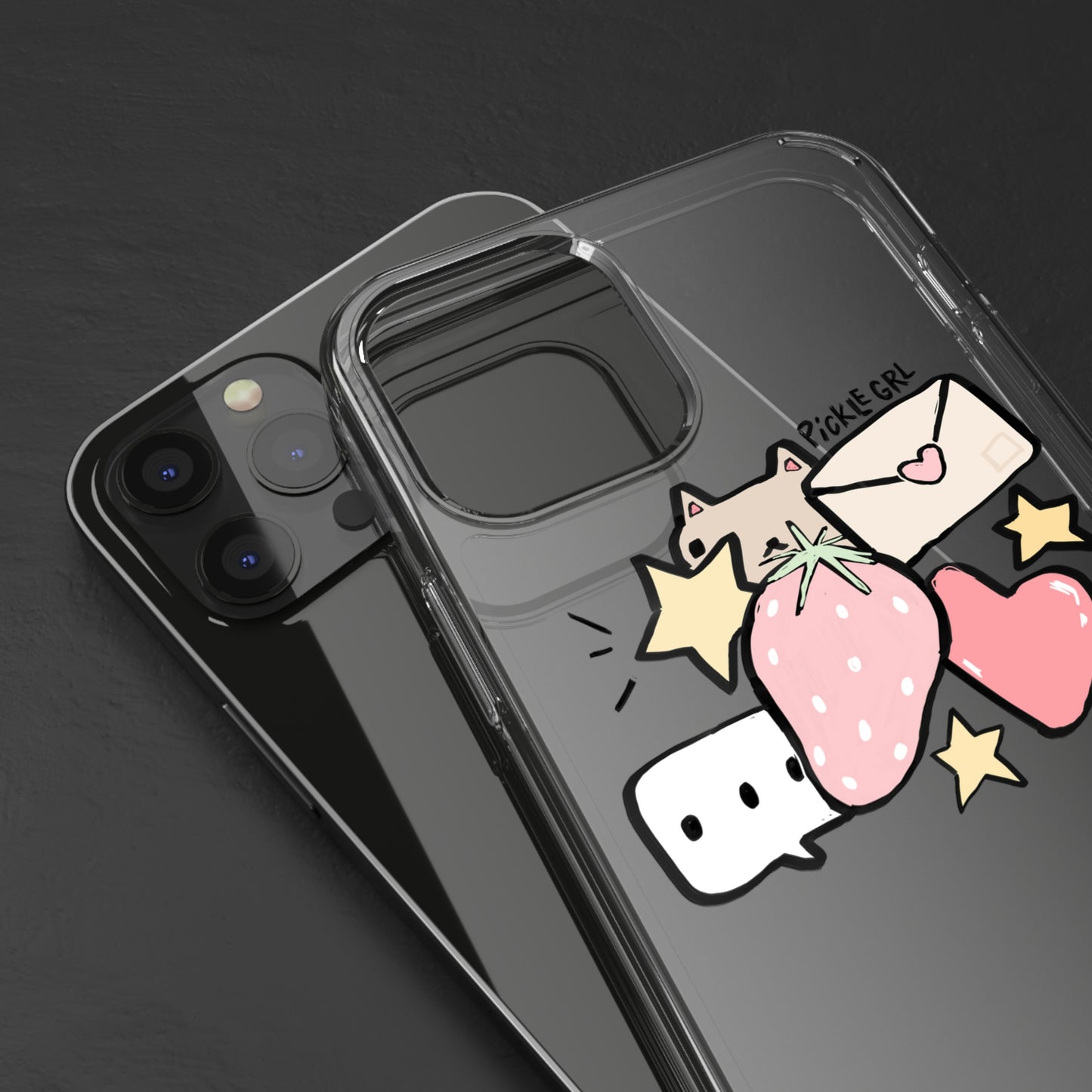 doodle clear case